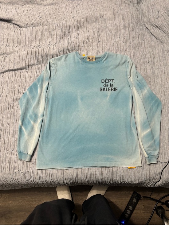 Gallery Dept Other - Gallery Dept Light Blue Tie-Dye Long Sleeve Tee